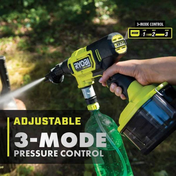 RY121860K ONE+ HP 18-Volt Brushless EZClean 600 PSI 0.7 GPM Cordless Electric Power Cleaner w/ 4.0Ah Battery, Charger, Accessories - Image 5