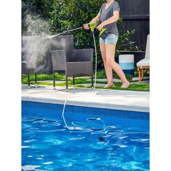 RY121860K ONE+ HP 18-Volt Brushless EZClean 600 PSI 0.7 GPM Cordless Electric Power Cleaner w/ 4.0Ah Battery, Charger, Accessories - Image 10