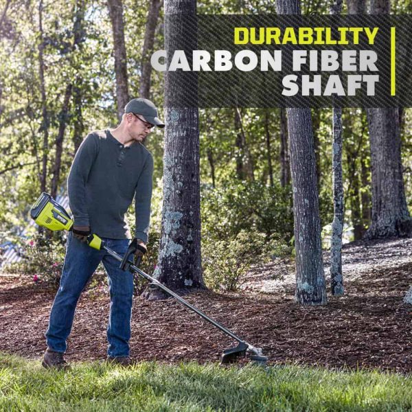 40V HP Brushless 15 in. Carbon Fiber Shafter String Trimmer and Edger Attachment with 4.0 Ah Battery and Charger - Image 6