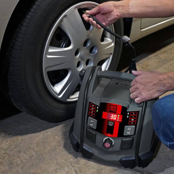 Electric SPR1631  Pro Automotive 12-Volt 1200 Peak Amp Jump Starter and Portable Power Station with 100-PSI Air Compressor - Image 9