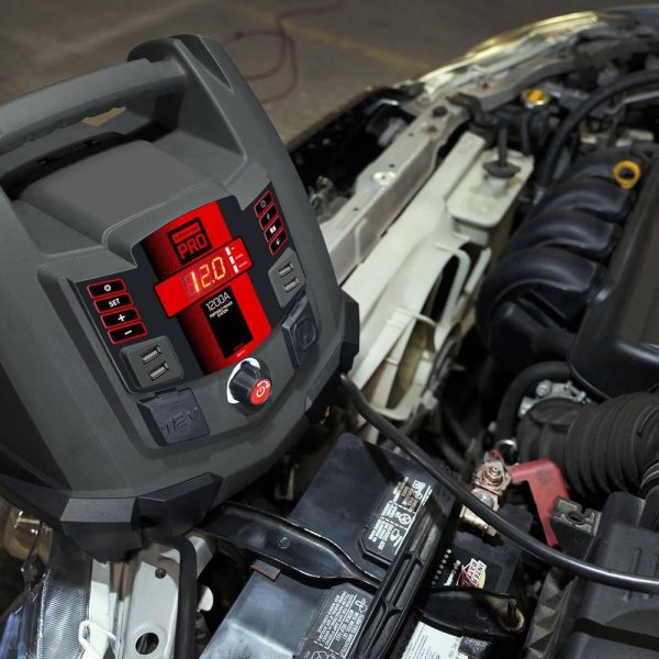 Electric SPR1631  Pro Automotive 12-Volt 1200 Peak Amp Jump Starter and Portable Power Station with 100-PSI Air Compressor - Image 8