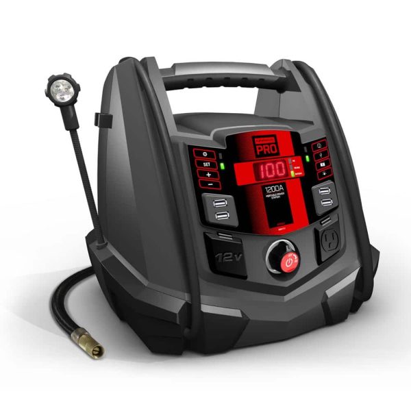 Electric SPR1631  Pro Automotive 12-Volt 1200 Peak Amp Jump Starter and Portable Power Station with 100-PSI Air Compressor - Image 2