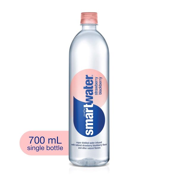 smartwater Strawberry Blackberry, Vapor Distilled Premium Bottled Water, Strawberry Blackberry, 23.7 Fl Oz (Pack of 12) - Image 10