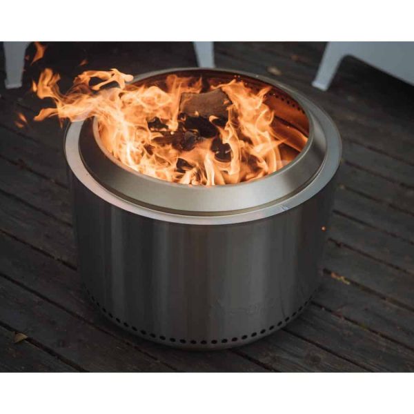 Yukon, Stand   Shelter 2.0 27 in. x 27 in. x 19.8 in. Outdoor Stainless Steel Wood Burning Fire Pit - Image 2