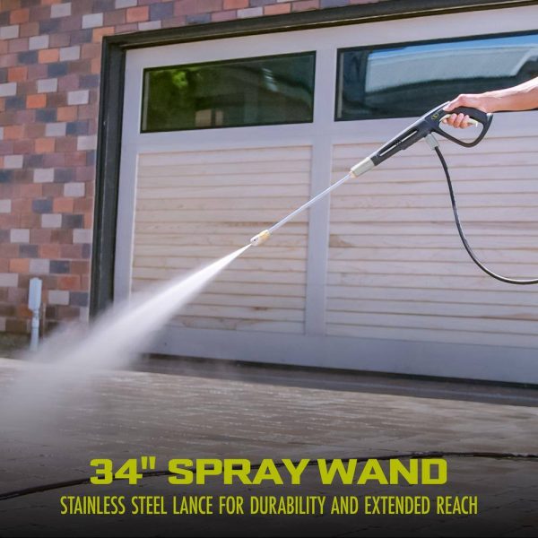 Sun Joe SPX3000 2030 MAX PSI 1.2 GPM 13 Amp Cold Water Corded Electric Pressure Washer - Image 8