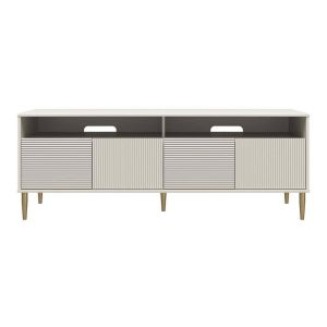 Mr. Kate  Daphne 62.4 in Taupe TV Console Fits TV s up to 65 in. with Doors