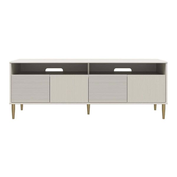 Mr. Kate  Daphne 62.4 in Taupe TV Console Fits TV s up to 65 in. with Doors