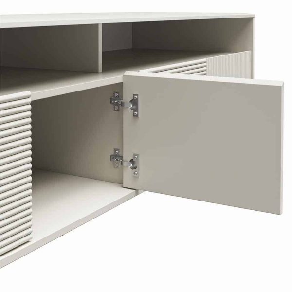 Mr. Kate  Daphne 62.4 in Taupe TV Console Fits TV s up to 65 in. with Doors - Image 5