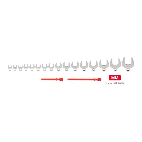 WCF91502 1/2 in. Drive Crowfoot Wrench Set, 16-Piece (17 mm   50 mm)   Keys - Image 2