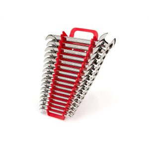 WAE91202 10 mm to 27 mm Angle Head Open End Wrench Set Keeper (16-Piece)