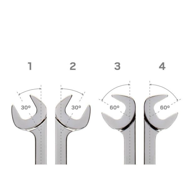 WAE91202 10 mm to 27 mm Angle Head Open End Wrench Set Keeper (16-Piece) - Image 4