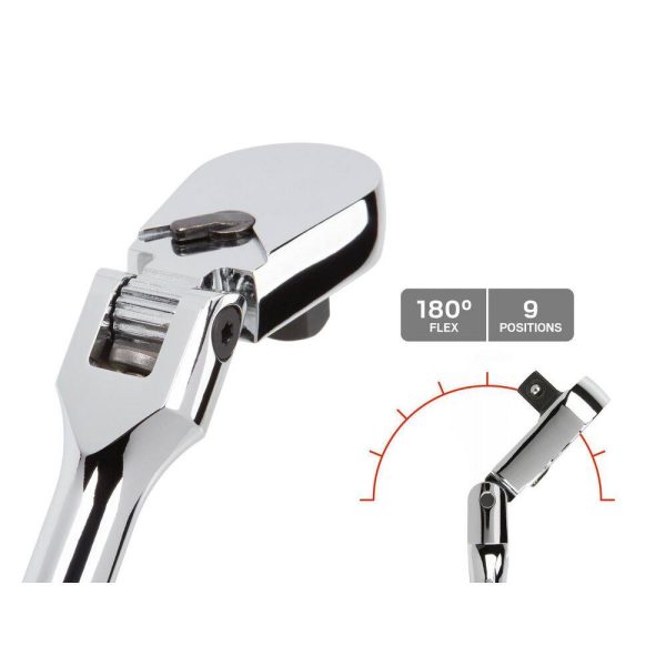 SRH99001 1/4,3/8,1/2 in. Drive Flex Head Ratchet Set (4-Piece) - Image 3