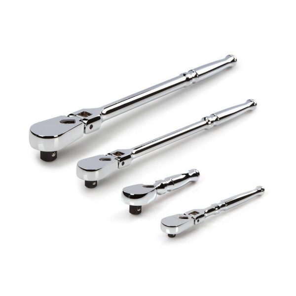 SRH99001 1/4,3/8,1/2 in. Drive Flex Head Ratchet Set (4-Piece)