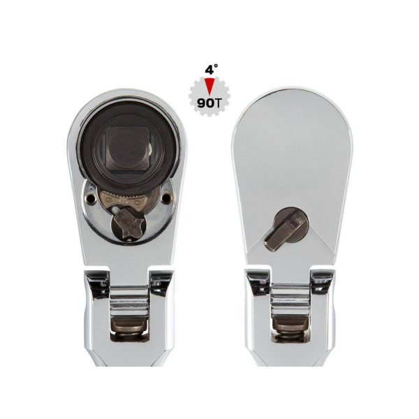 SRH99001 1/4,3/8,1/2 in. Drive Flex Head Ratchet Set (4-Piece) - Image 2