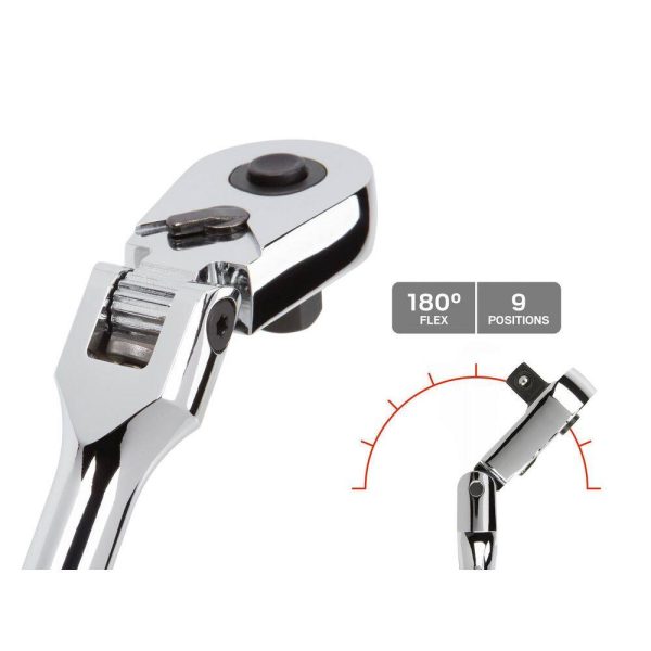 SRH99111 1/4,3/8,1/2 in. Drive Flex Head Quick-Release Ratchet Set (4-Piece) - Image 3