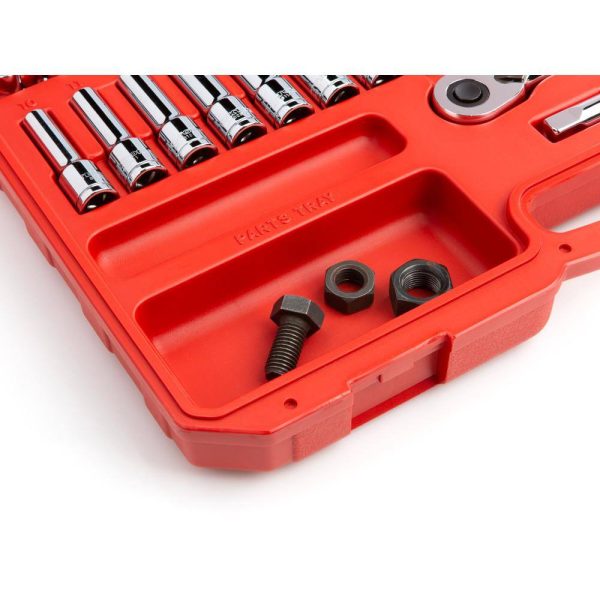 SKT25301 1/2 in. Drive 6-Point Socket and Ratchet Set 3/8 in. to 1 in., 10 mm to 24 mm (58-Piece) - Image 7
