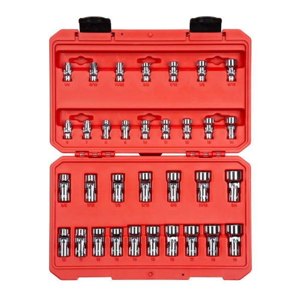 SHD99301 1/4, 3/8 in. Drive Universal Joint Socket Set (33-Piece)