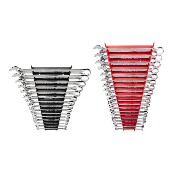 WCB91301 Combination Wrench Set, 34-Piece (1/4-1 in., 6-24 mm)   Rack
