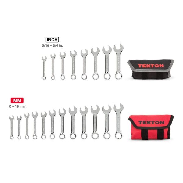 WCB94601 Stubby Combination Wrench Set, 20-Piece (5/16-3/4 in., 8-19 mm)   Pouch - Image 2