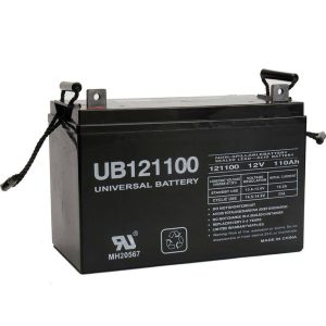 UPG UB121100 (Group 30H) 12-Volt 110 Ah L3 Terminal Sealed Lead Acid (SLA) AGM Rechargeable Battery
