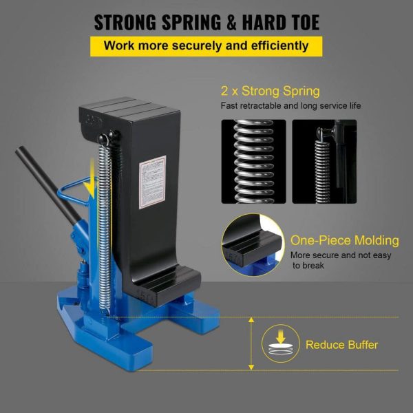YYJZQJD15-30TPETEV0 Hydraulic Toe Jack 15-Ton On Toe Toe Jack Lift 30-Ton On Top Lift Capacity 6-1/5 in. Stork Air Hydraulic Toe Jack - Image 4