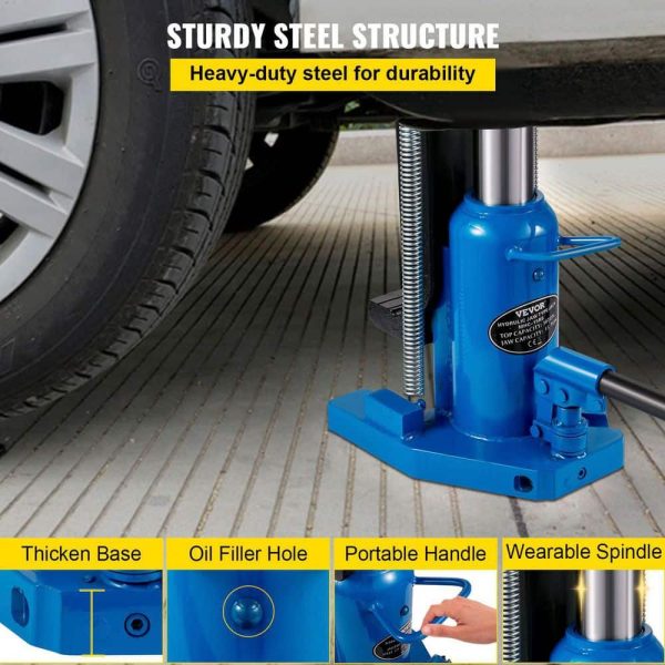 YYJZQJD15-30TPETEV0 Hydraulic Toe Jack 15-Ton On Toe Toe Jack Lift 30-Ton On Top Lift Capacity 6-1/5 in. Stork Air Hydraulic Toe Jack - Image 6