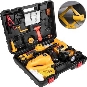 ZS-K-07IWDDQJDTZ1V0 Electric Car Jack 3-Ton Electric Scissor Jack 12-Volt DC Electric Jack 6600 lbs. Car Repair Tool for Sedans and SUVs