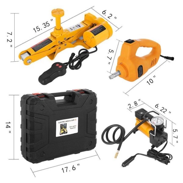 ZS-K-07IWDDQJDTZ1V0 Electric Car Jack 3-Ton Electric Scissor Jack 12-Volt DC Electric Jack 6600 lbs. Car Repair Tool for Sedans and SUVs - Image 7