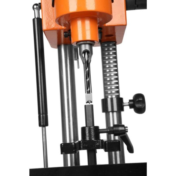 5 Amp Cast Iron Bench Mortiser with Chisel Bit Set - Image 3