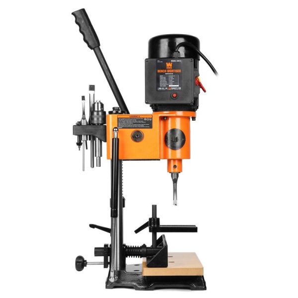 5 Amp Cast Iron Bench Mortiser with Chisel Bit Set - Image 7
