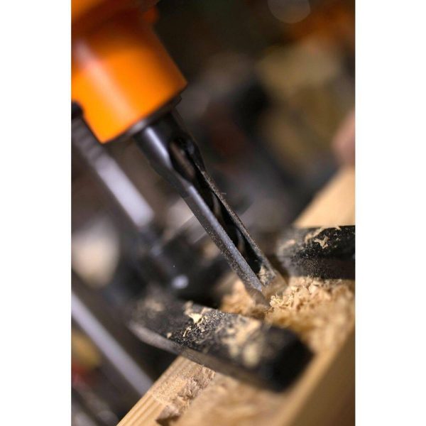 5 Amp Cast Iron Bench Mortiser with Chisel Bit Set - Image 4