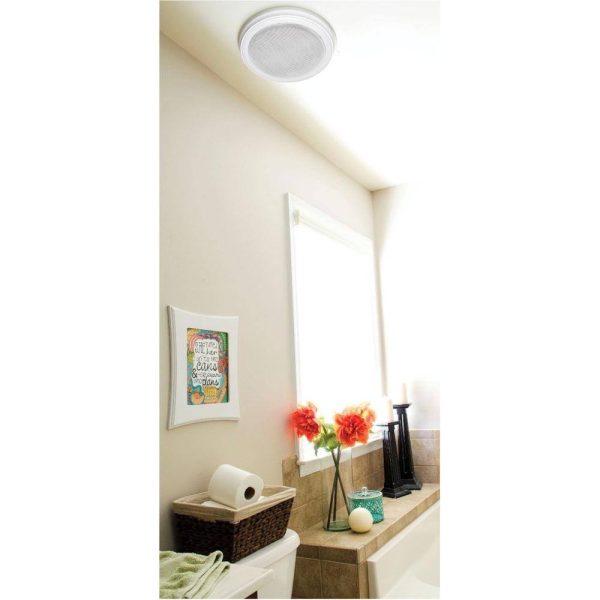 HOMEWERKS 7130-16-BT 110 CFM Ceiling Mount Bathroom Exhaust Fan with Bluetooth Speakers and LED Light - Image 2