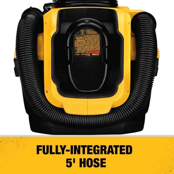 20V MAX 2 Gal. Cordless/Corded Wet/Dry Vacuum and (1) 20V MAX XR Lithium-Ion Premium 4.0Ah Battery - Image 6